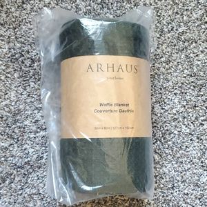 Arhaus waffle blanket